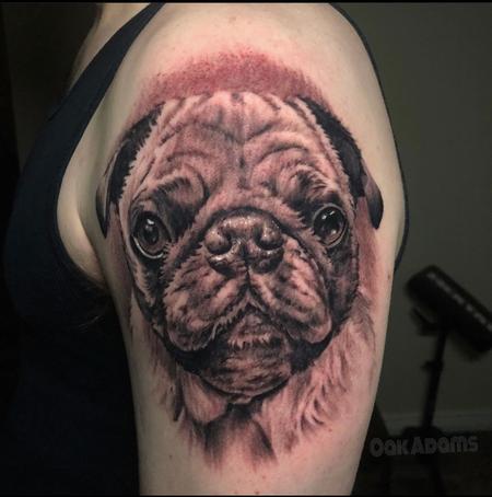 Tattoos - Oak Adams Pug - 141380